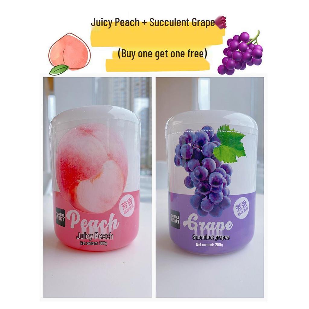 Автомобильный освежитель воздуха - Аромат персика, ананаса, винограда, Долговечный устранитель запахов для туалетов