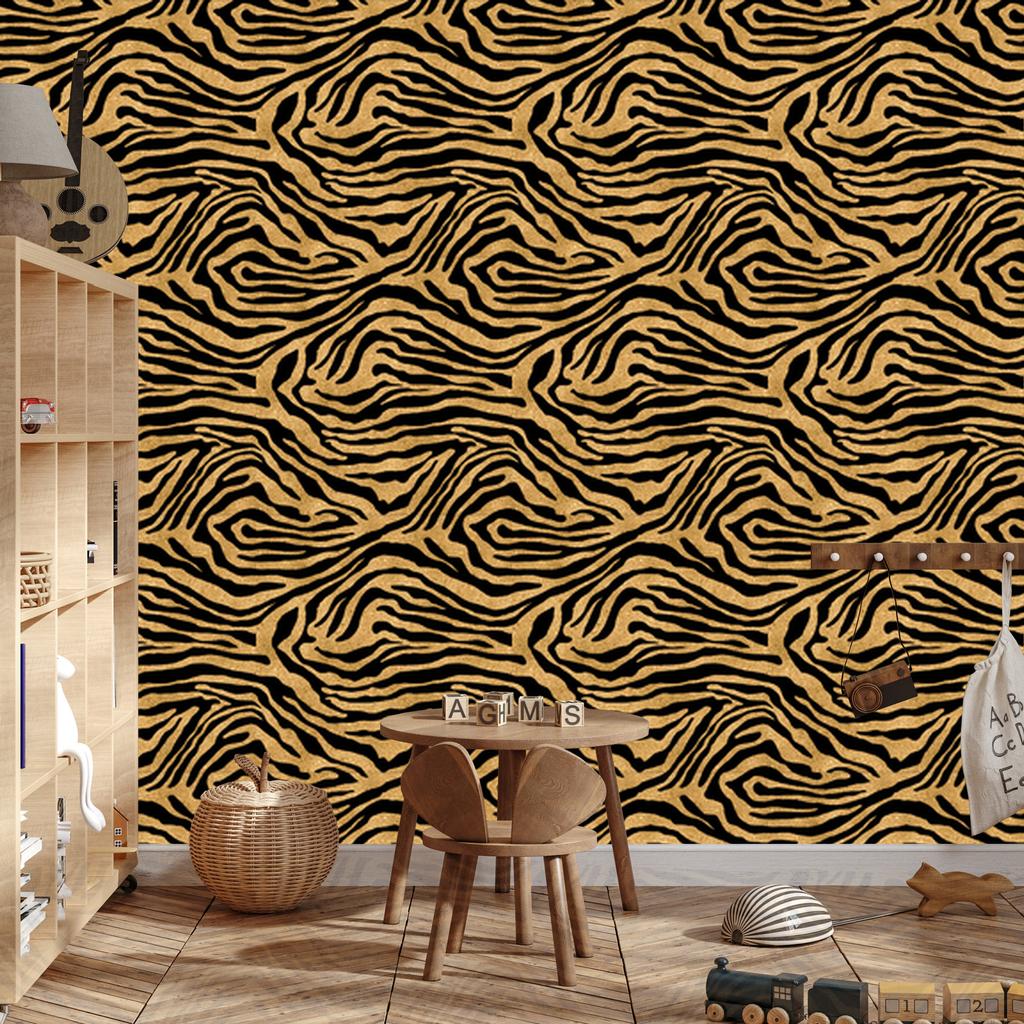 Gold Leather Ochre Wallpaper, Ochre Background for Living Room and Bedroom 50x1000