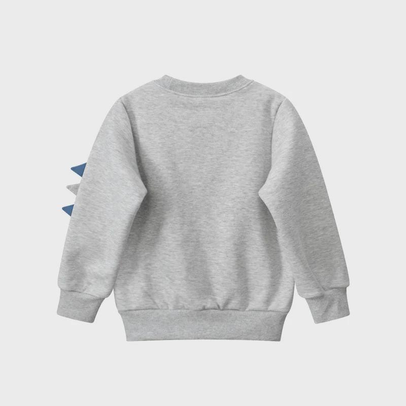 27kids Осенне-зимний свитер с динозавром для мальчиков