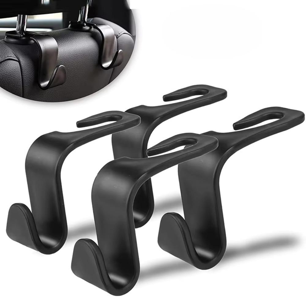 10pcs Car Headrest Plastic Hooks Seat Back Storage Hanger Multifunctional Auto Interior Hooks Hidden Fit Automobile Accessories
