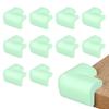 COUMENO Furniture Corner Prevents Injuries and Absorbs for Home and Kindergarten Light Green Protectors, 10-Piece Set, Shock, Use,