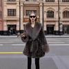 Leopard Print Mink Fur Mink Coat Short Style 2025 Winter Fashion New Mink Coat Imitation Fur Fur Imitation Mink