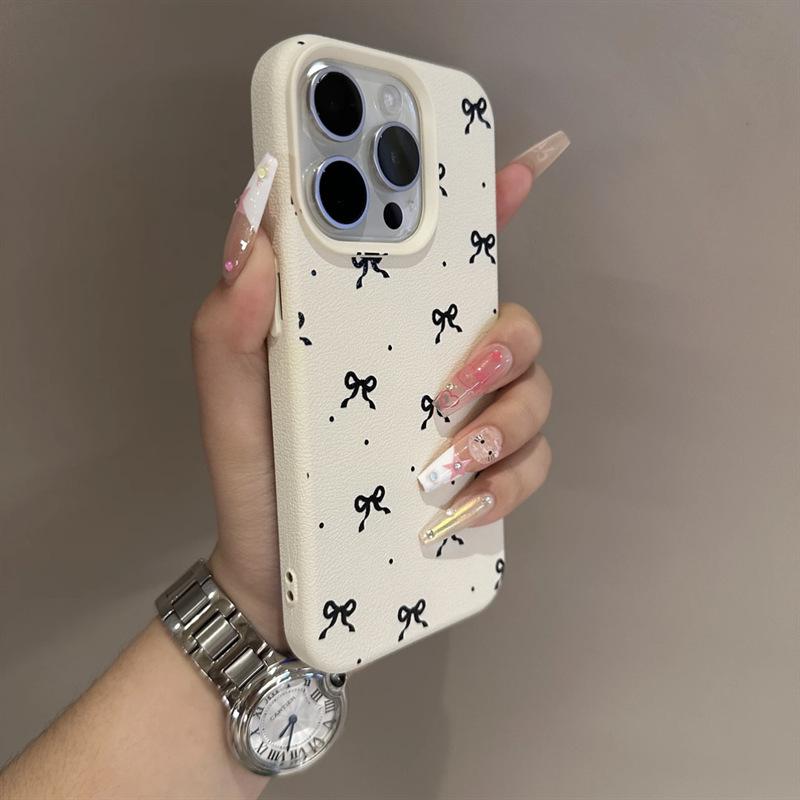 Простой бант для чехла мобильного телефона iPhone 15 для Apple 16promax Силиконовый 13 Мягкий 12 Противоударный 11/14