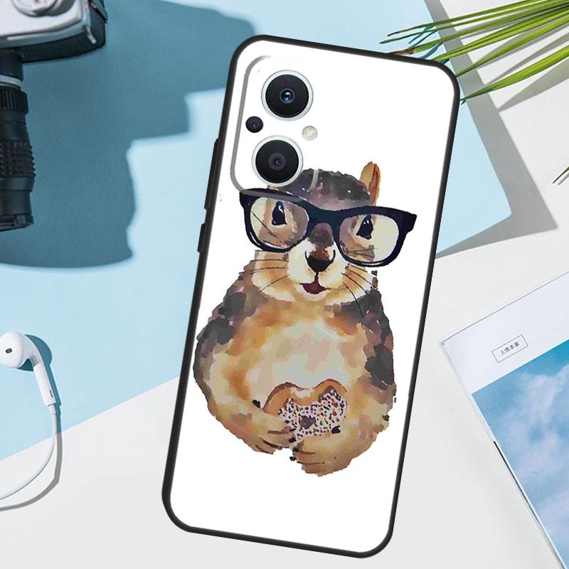 Мультяшная белка Чехол для OPPO Reno 13 F 10 11 12 14 Pro 11F 12F 14F 7 8 Lite Чехол для OPPO Find X9 X8 X5 X6 Pro