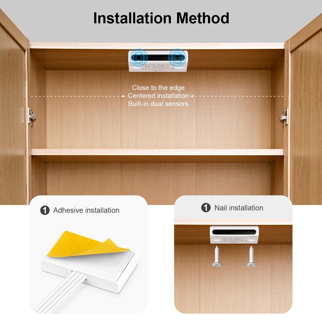 Выключатель с ИК-датчиком приближения для двойной двери 60 Вт DC12V-24V Выключатель светодиодной подсветки DIY Подсветка шкафа-купе Автоматическое включение/выключение