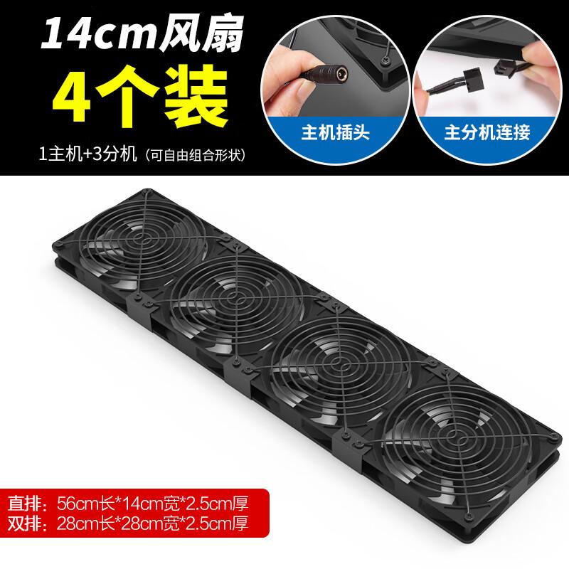 Yipan HC 14cm PC Cooling Fan 4-Pack Kit