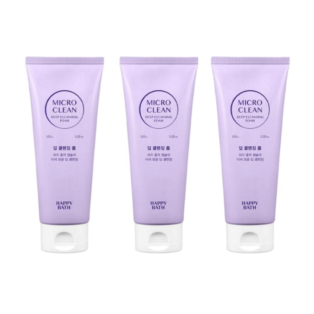 Пена для глубокого очищения Happy Bath Micro Clean 150 г*1 шт/2 шт/3 шт/4 шт