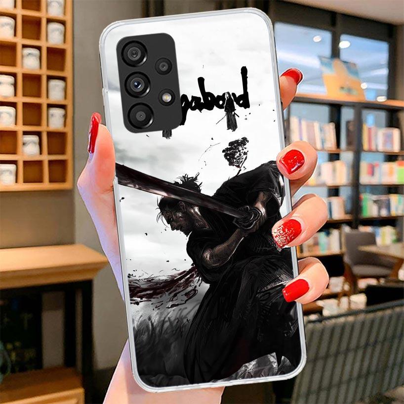 Vagabond Samurai Comic Phone Case For Samsung Galaxy A12 A22 A32 A52 A72 A02S Phone Case Note 20 Ultra 10 S10 Plus A51 A71 A50S