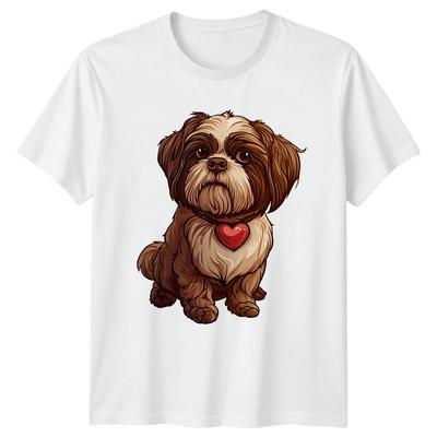 Shih Tzu Dog Breed Unisexs TShirt Unisexs Tee Graphic Unisex Top