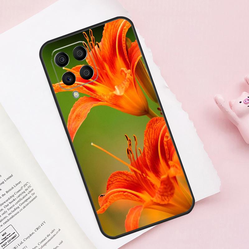 Цветная Цветок Лилия Для Samsung Galaxy M13 M23 M33 M53 M30s M31s M32 M52 M12 M55 M15 M20 M21 M51 M34 M54 Чехол
