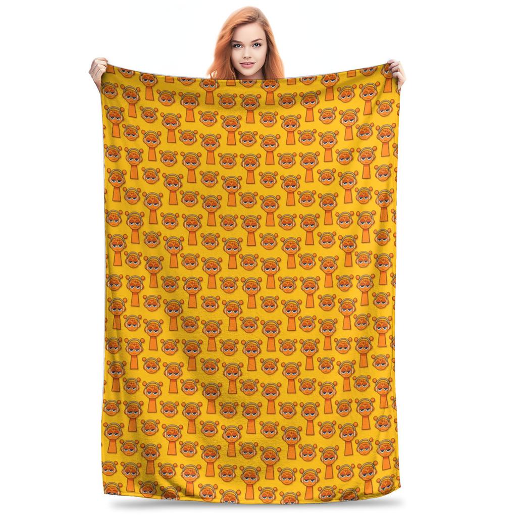Cartoon Sprunki Game Blanket Flannel Autumn/Winter Breathable Ultra-Soft Throw Blankets for Home Office Plush Thin Quilt,