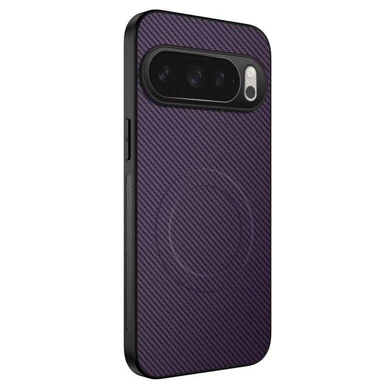 For Google Pixel 10 Pro XL Magnetic Case WANLONFENG TQ Series Carbon Fiber Texture PC TPU Phone Cover