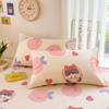 Pure Cotton Bedsheets Skin-friendly Fitted Sheet Cartoon Style Bed Linen Queen Size Bed Cover sabanas (Pillowcase Need Order)