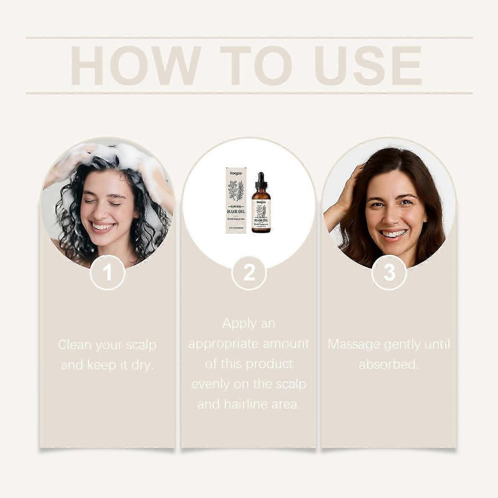 Hoegoa Hair Care Essence Oil Gently Protects The Scalp, Making It Soft, Smooth And Lustrous, Nourishing Hair Care Oil