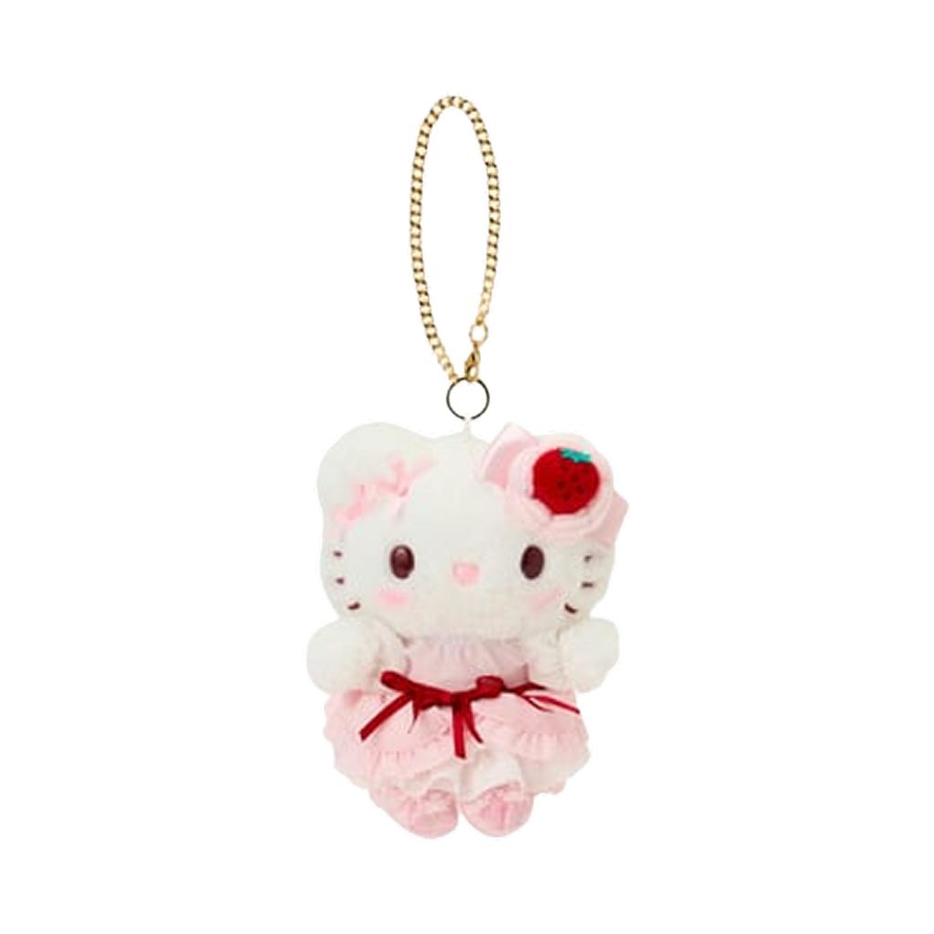 Sanrio Hello Kitty Strawberry Whipped Cake Mascot Bag Charm