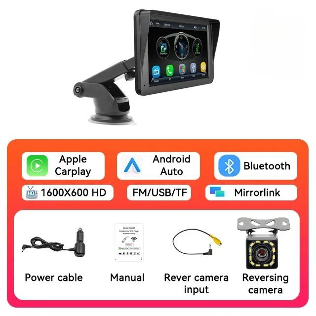 CarPlay Android Auto Car Radio Multimedia Video Player 7inch Portable Touch Screen With USB AUX For Rear View Camera