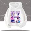 K-pop Охотники на демонов Буква от A до Z Дети 3-12 лет Толстовка с капюшоном Повседневная рубашка для девочек Спортивная рубашка для мальчиков Мультяшный принт