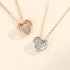 Ожерелье с бьющимся сердцем, женская мода, легкая, роскошная, нишевая, элитная, любовь, умный кулон, ювелирное изделие, подарок