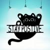 Винтажное Металлическое Настенное Искусство с Кошкой Баннер «Stay Pawsitive» Прочная Железная Скульптура Декор для Спальни Подарок для Любителей Кошек