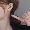 Fangxing Sparkling Diamond Star Earrings for Women, New Trendy and Niche Design, Simple and High-end Earrings