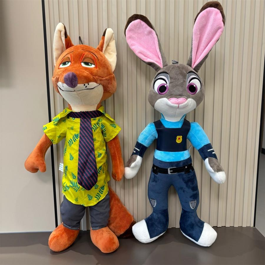 Прекрасная плюшевая игрушка Зверополис Ник Лис Джуди Зайчиха Плюшевые игрушки Мягкая Аниме Обнимательная Прекрасная Кукла Подарки на День рождения Девочке