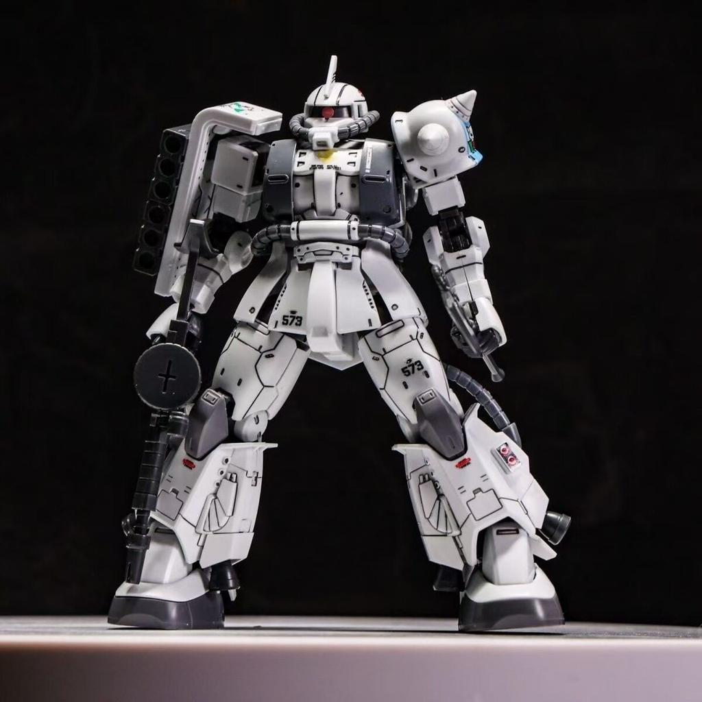 1/144 HG Красный Заку Белый Волк Модель для Сборки Мехи, Аниме Фигурка Действия Коллекционная Строительная Игрушка Настольное Украшение Подарок для Взрослого