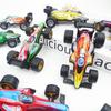 12 шт., детский гоночный автомобиль, игрушечный автомобиль с откатом Формулы 1, модель гоночного автомобиля, металлический корпус, резиновые колеса, литое украшение автомобиля, подарок на день рождения для маленьких мальчиков
