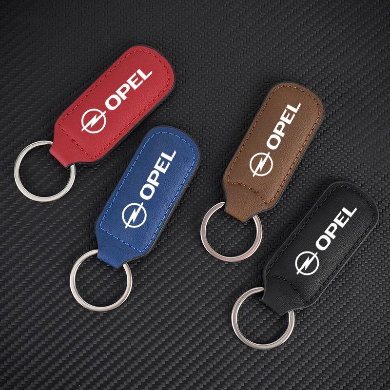Кожаный Брелок для Ключей Автомобиля Кольцо для Ключей Цепочка для Opel Astra H G J Zafira Corsa Mokka Insignia Vectra C D Antara Автоаксессуары