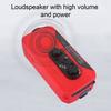 Emergency Solar Radio with LED Flashlight SOS Alarm Compact Design Portable Rechargeable Hand Crank AM/FM Radio