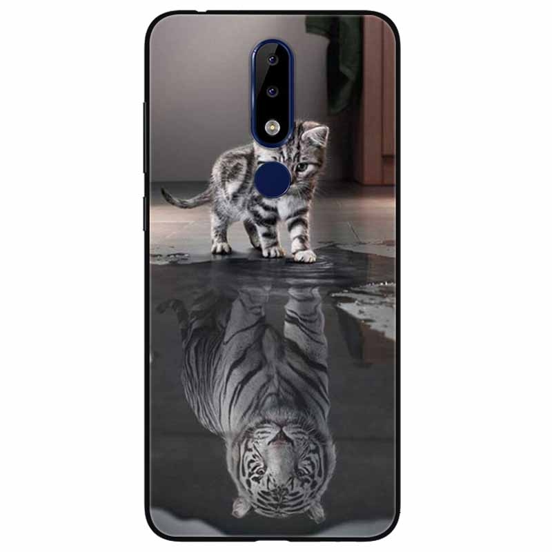Для Nokia 5.1 Plus Чехол Мягкий Силикон Мультфильм Модный ТПУ Чехлы для Телефона для Nokia X5 Обложка 5.1Плюс Милый для NokiaX5 Защитный