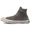 Chuck Taylor All Star Smoked Canvas 1970-х годов Удобные и универсальные высокие парусиновые кеды Унисекс Грязно-серый