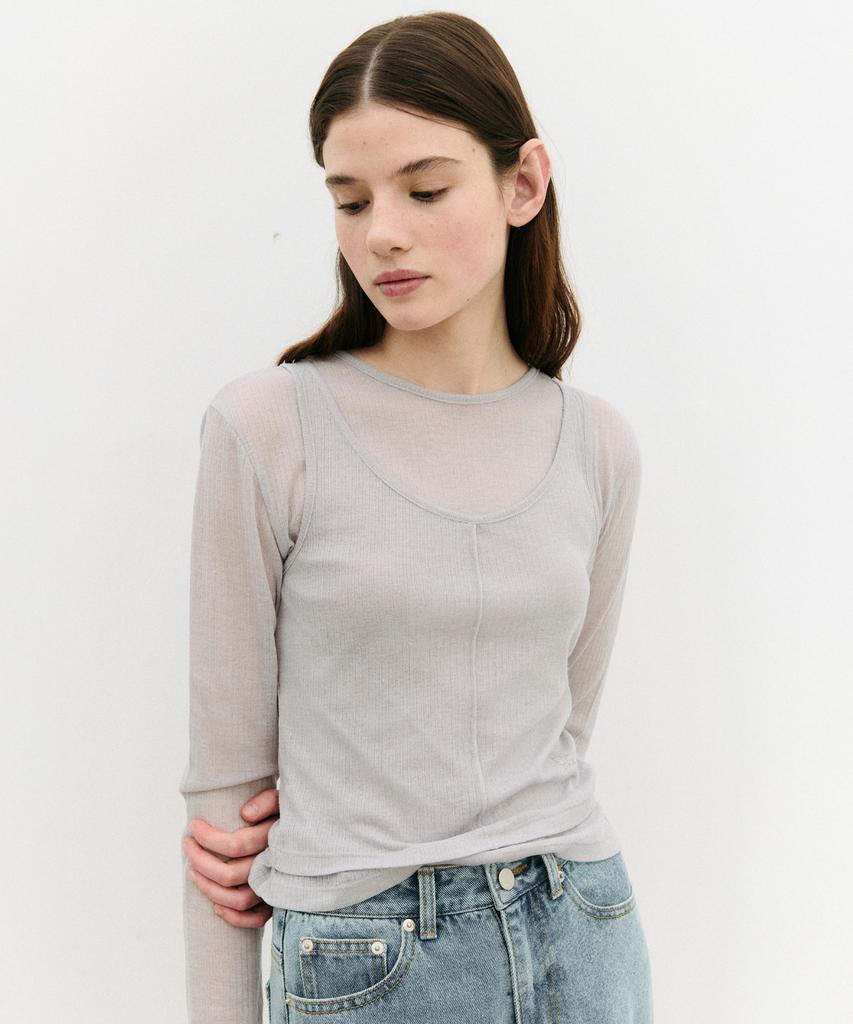 ROLAROLA Nubasic Tencel T-Shirt Set Gray