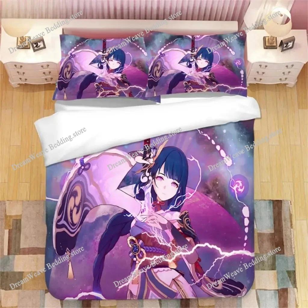 Genshin Impact Bedding Set Genshin Imctpa Tighnari Duvet Cover Pillow Case Kids Adult Size Custom Bedclothes Home Textileextile