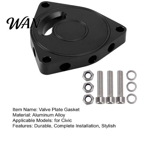 Double-layer Sealing Ring Gasket Turbo BOV Plate for Honda Civic 2015-2021 1.5T, CNC Aluminum Alloy Blow Off Valve Replacement, Exhaust Seal Pressure