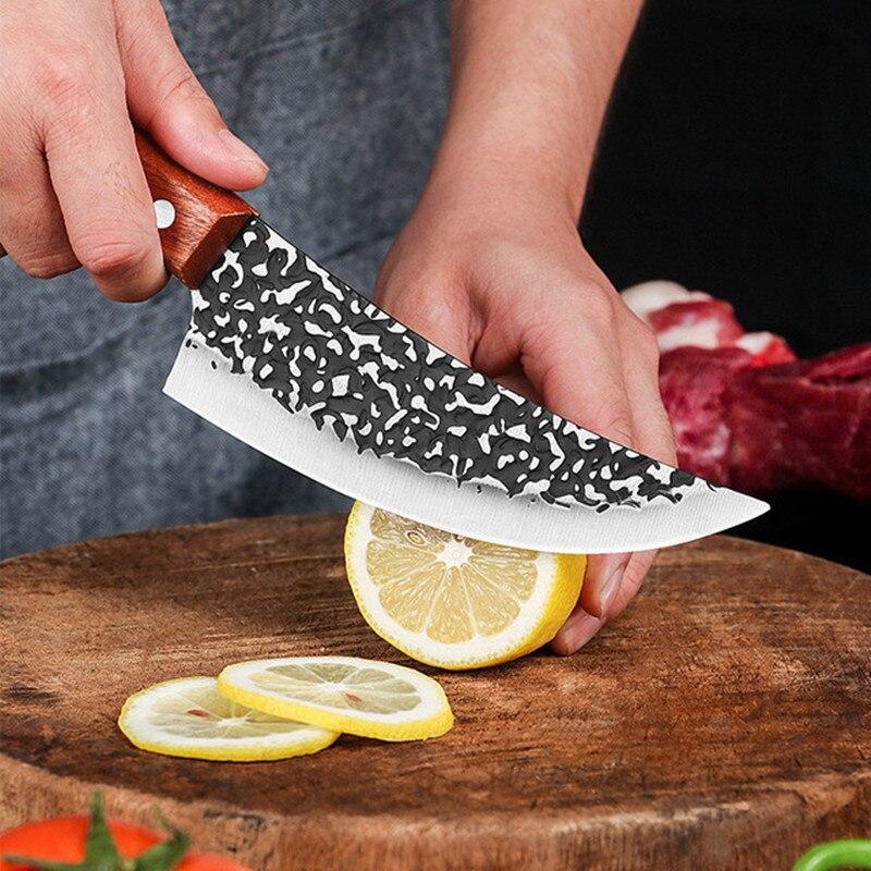 Forged Scimitarsr Boning Knife Slaughter Knife Kitchen Knife Chef Knife Hungting Knife Fishing Knife
