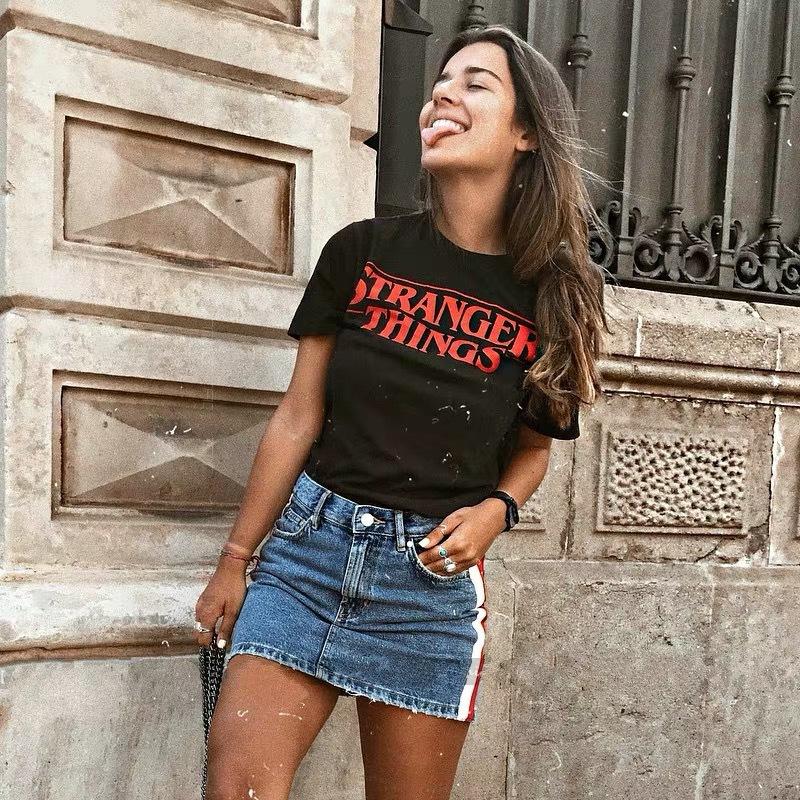 Футболка с коротким рукавом и принтом 'Stranger Things'