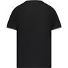 Stone Island Striped Logo Patch Crew Neck Short Sleeve T-Shirt Kids tops Black K1S1621000-01S0018-V0029