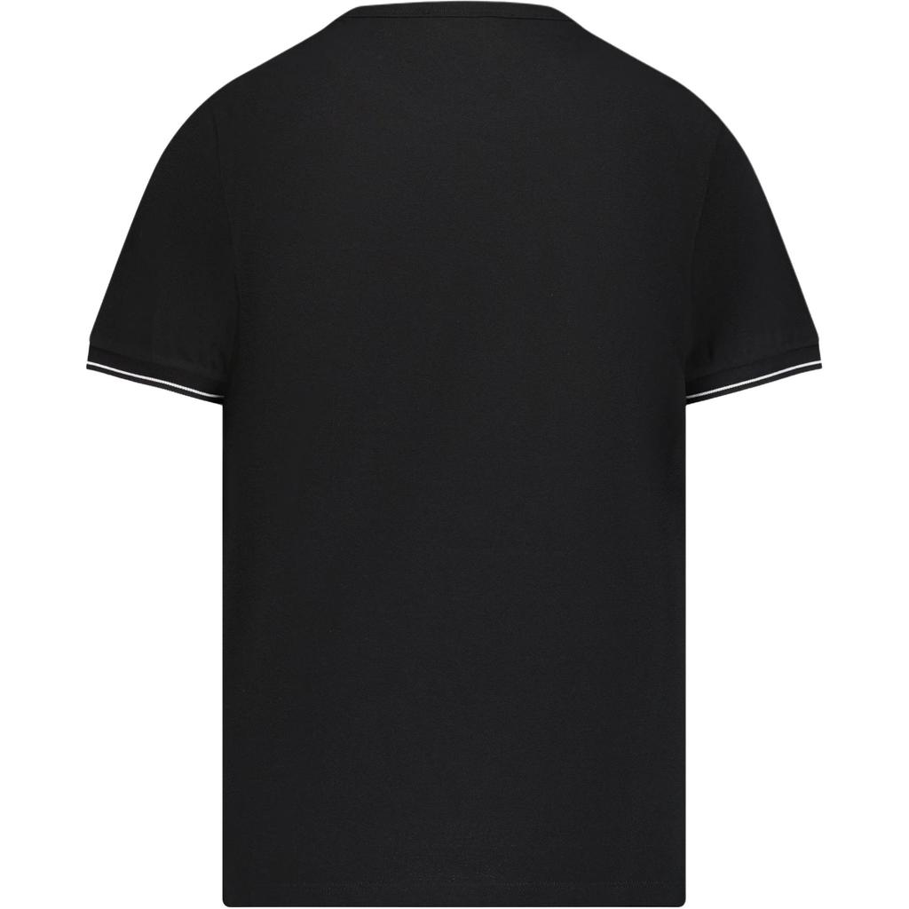 Stone Island Striped Logo Patch Crew Neck Short Sleeve T-Shirt Kids tops Black K1S1621000-01S0018-V0029