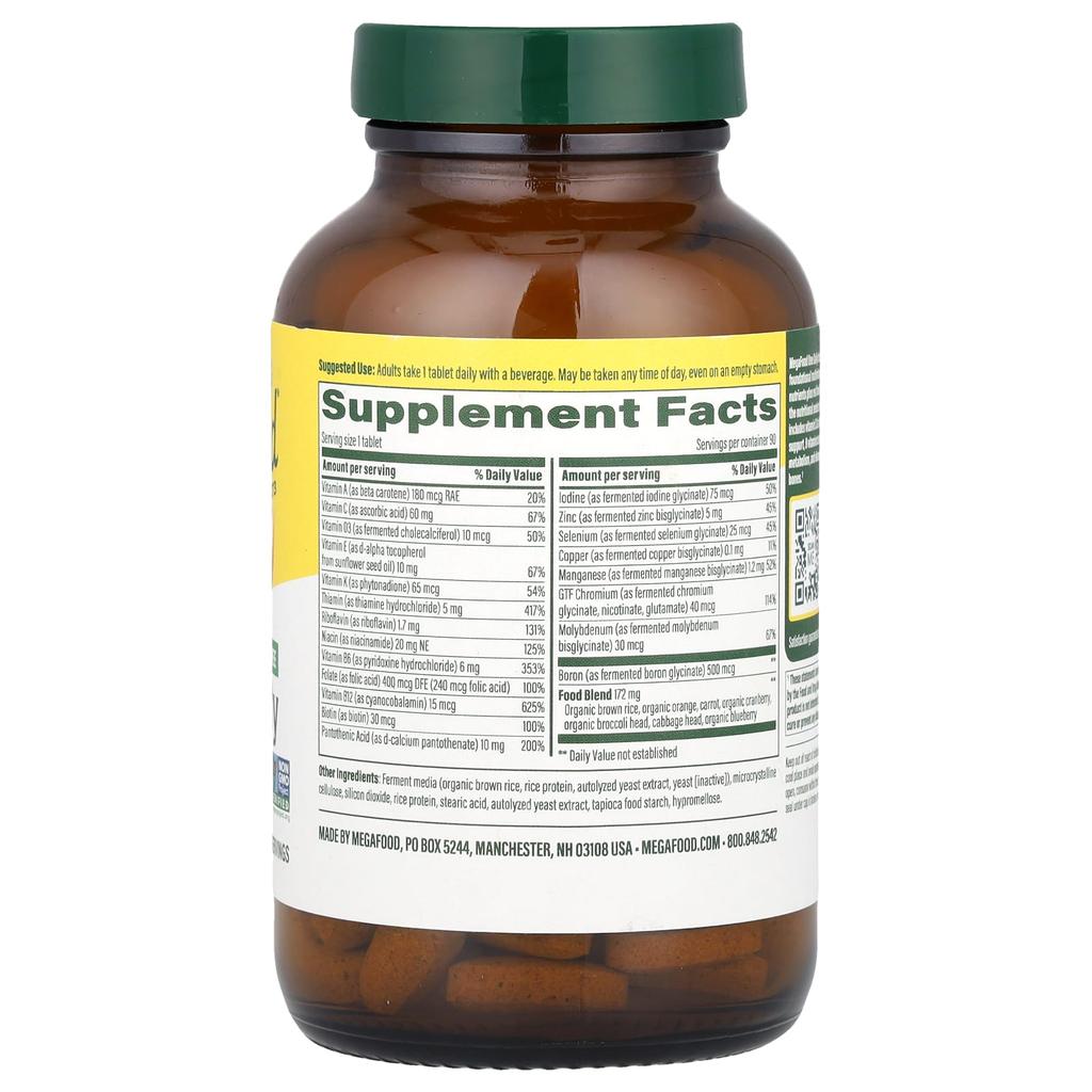 One Daily Multivitamin, Iron Free, 90 Tablets