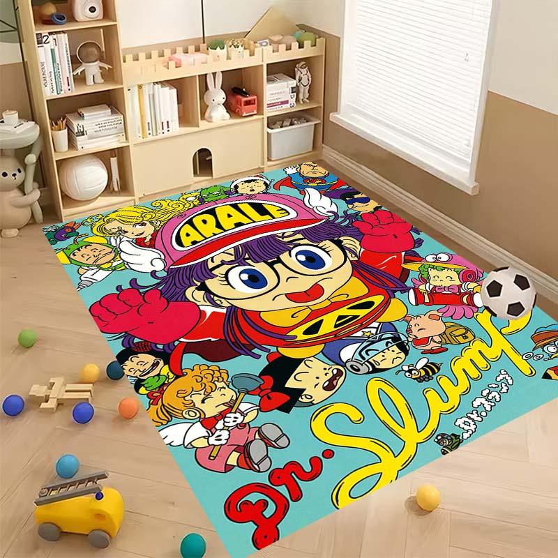 New Cartoon Dr S-Slump Arale Bathroom Rug, Soft Bedroom Floor, Home Laundry Room, Non-Slip Welcome MatCustomizable