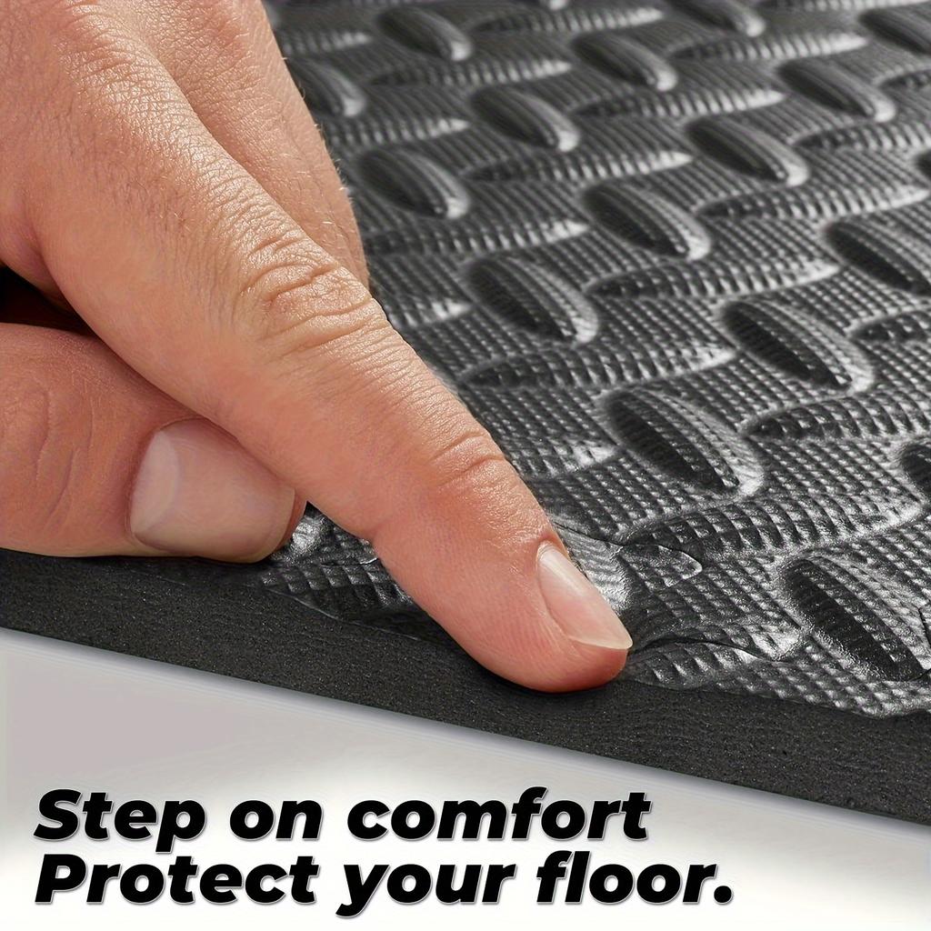 20/48pcs EVA Foam Mat, Non-Slip Interlocking Exercise Mats for Home Gym, Yoga, and Pilates – Locking Edge Design, Shock Absorption, Fitness Floor Pads