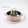 Kids Cartoon 304 Stainless Steel Bowl Double Handles Student Rice Salad Fruit Ramen Bowls Double-Wall Drop-Resistant Tableware