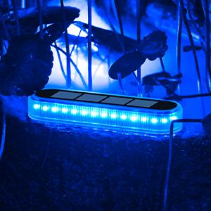 Promotion IP68 Waterproof Solar Step Lamp Blue Outdoor Path Stair Light for Garden Deck Fence Balcony for Underground Landscape