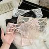 Женские летние сексуальные кружевные прозрачные сетчатые трусики с низкой посадкой, дышащие