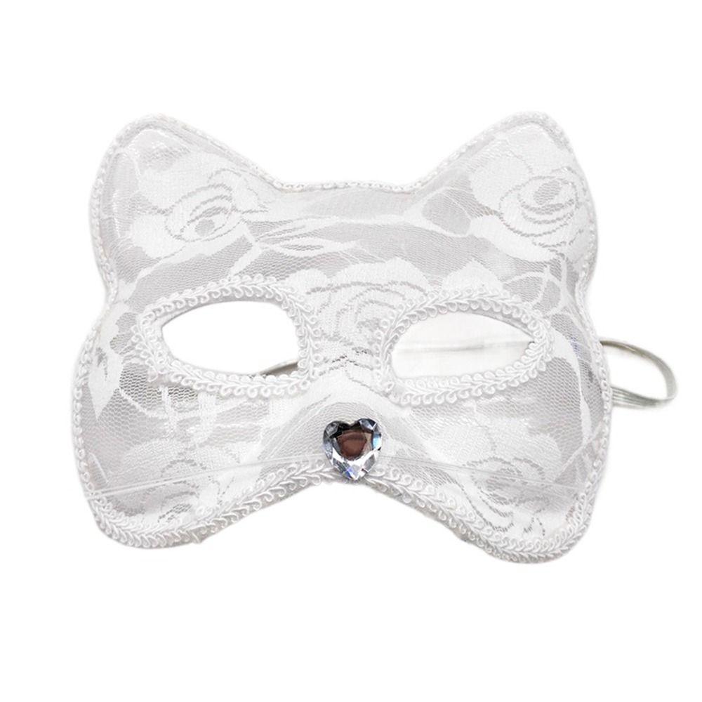 Costume Halloween Supply Animal Party Supplies Lace Masquerade Venice Mask Cat Face Masks