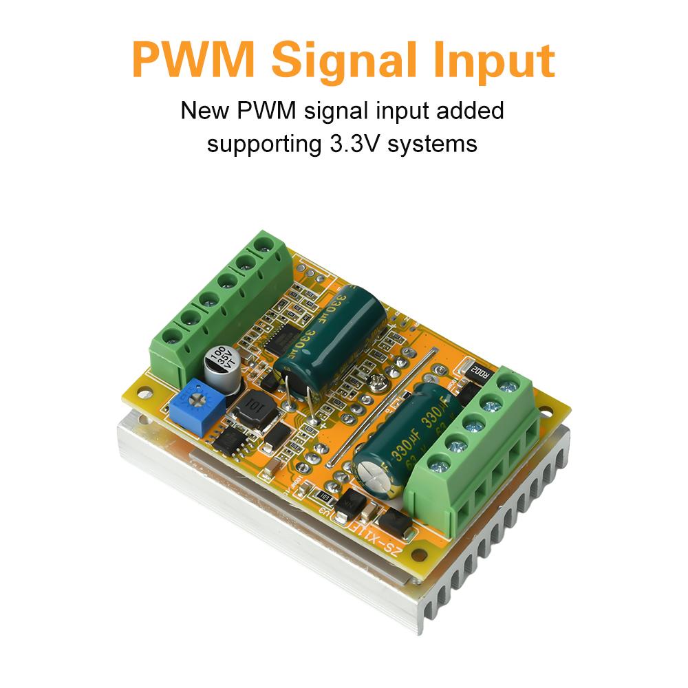 DC5-50V 300W PWM BLDC Three-Phase Brushless DC Motor Driver Board No Hall Electronic Kit