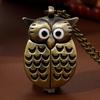Luxury Fashion Owl Watch Case Design Copper Quartz Pocket Watch,ideal Choice for Gifts To Women and Men
