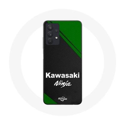 Чехол Maniacase для Samsung Galaxy A32 4G kawasaki ninja с логотипом мотоцикла