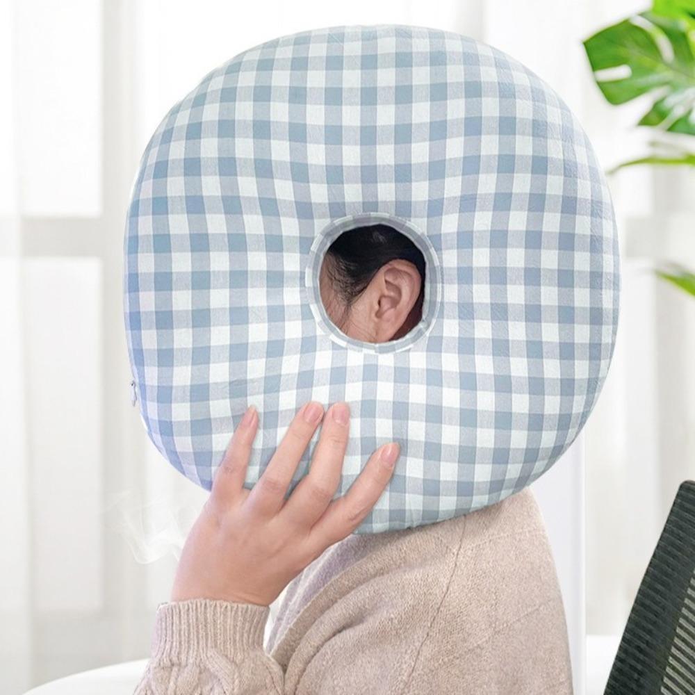 Single Hole Hollow Pillow Comfortable Donut Pillow Convenient Sleeping Pillow Neck Relaxation