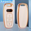 Модный чехол для дистанционного ключа из ТПУ для A6 A7 A8 E-tron C8 D5 Q7 Q8 2018 2019, защитный держатель, аксессуары для брелоков